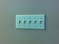 An array of switches [randomcuriosity on Flickr]
