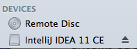 After installation, you can eject the disk image