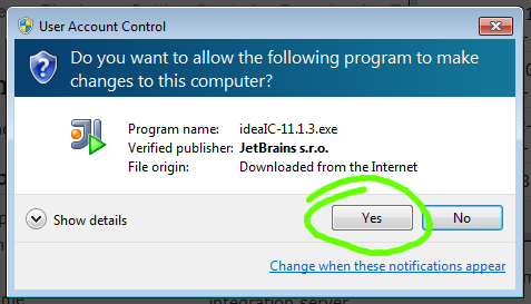 Allow IntelliJ to make changes