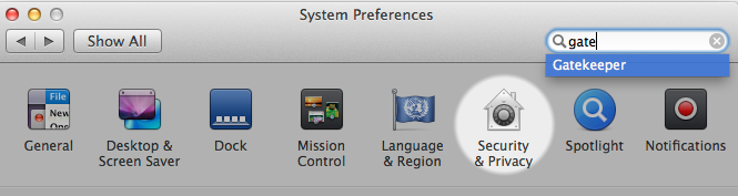 System Preferences » Security & Privacy