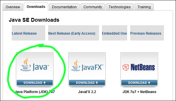 java se download