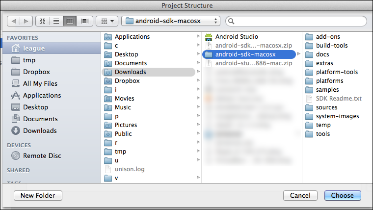 android sdk path mac