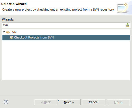 Checkout Projects from SVN