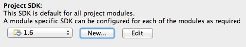 IntelliJ project SDK configured