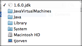 Location of JDK