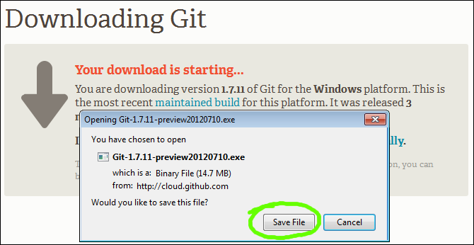 install git windows x86